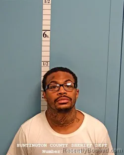 Mugshot of MARQUEL FORD booked in Huntington County, Indiana on April 9, 2026