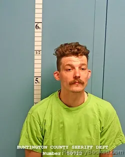 Mugshot of CHANCE JOSEPH ALLEN RAY TAYLOR booked in Huntington County, Indiana on April 24, 2026