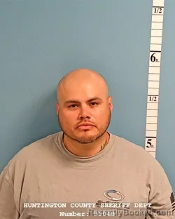 Mugshot of JONATHAN ARAMBURO booked in Huntington County, Indiana on May 20, 2026