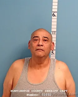 Mugshot of Alfred Anthony Lozano booked in Huntington County, Indiana on October 2, 2026