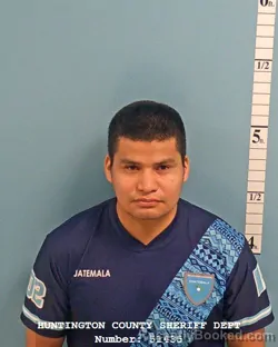 Mugshot of FRANCISCO JAVIER PACHECO SANCHEZ booked in Huntington County, Indiana on June 21, 2026