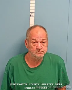 Mugshot of CHARLES EDWARD FULTON booked in Huntington County, Indiana on July 9, 2026