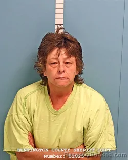 Mugshot of JUDY MARIE BOLLINGER booked in Huntington County, Indiana on July 27, 2026