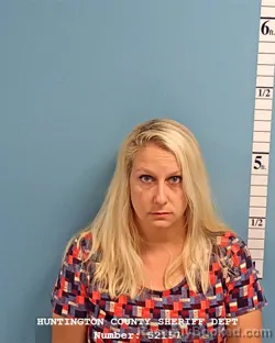 Mugshot of Nikita Nicole Kowal booked in Huntington County, Indiana on August 30, 2026