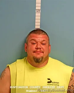 Mugshot of DARREN JAMES STOLTZ booked in Huntington County, Indiana on May 4, 2026
