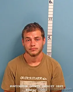 Mugshot of Logan Tyler Fanning booked in Huntington County, Indiana on September 3, 2026