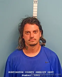 Mugshot of CORY JOSEPH HIGGINBOTHAM booked in Huntington County, Indiana on August 5, 2026
