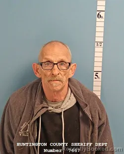Mugshot of JOEY ALLEN RABER booked in Huntington County, Indiana on May 9, 2026