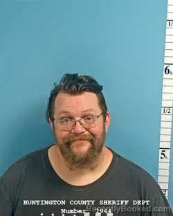 Mugshot of DAMION ROBERT VOLLINK booked in Huntington County, Indiana on July 28, 2026