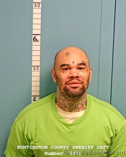 Mugshot of ROLAND CALLOWAY booked in Huntington County, Indiana on April 24, 2026