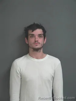 Mugshot of Koby Wade Lewellen booked in Jay County, Indiana on August 21, 2026