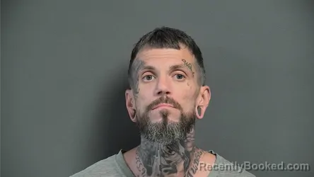 Mugshot of Matthew Paul Merrill booked in Knox County, Indiana on August 10, 2026