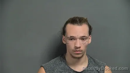 Mugshot of Dominick Gabriele-Brady Bailey booked in Knox County, Indiana on October 4, 2026