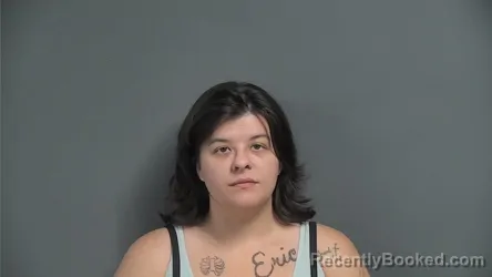 Mugshot of Mia Morgan Thompson booked in Knox County, Indiana on October 20, 2026
