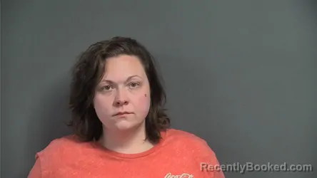 Mugshot of Rebekka Jordan Combs booked in Knox County, Indiana on October 24, 2026