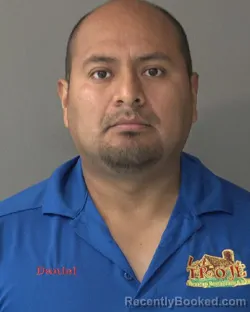 Mugshot of Daniel Garcia Garcia Rojas booked in Kosciusko County, Indiana on September 24, 2026