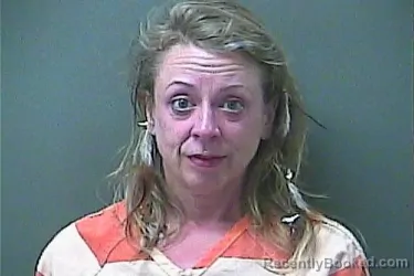 Mugshot of April Kelly booked in La Porte County, Indiana on August 26, 2026