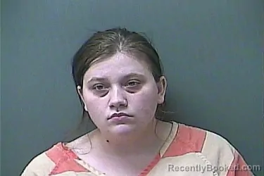 Mugshot of Breanne Powell booked in La Porte County, Indiana on October 20, 2026