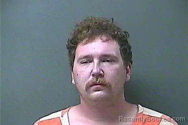 Mugshot of Brandon Devoe Roland booked in La Porte County, Indiana on September 27, 2026