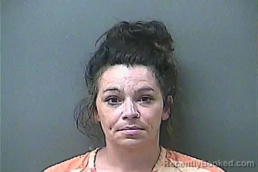 Mugshot of CRYSTAL D SHAW booked in La Porte County, Indiana on July 6, 2026