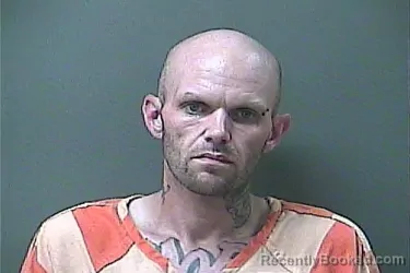 Mugshot of Dustin Wayne Hine booked in La Porte County, Indiana on August 13, 2026