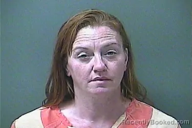 Mugshot of MEGAN HOGAN booked in La Porte County, Indiana on July 12, 2026