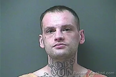 Mugshot of NATHAN JAMES HINZ booked in La Porte County, Indiana on July 6, 2026