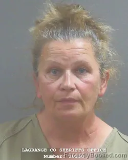 Mugshot of Rhonda Michelle Burlew booked in Lagrange County, Indiana on September 11, 2026