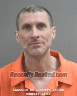 Booking photo from Lagrange County, Indiana