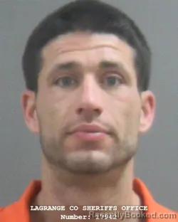 Mugshot of KYLE ANDREW LAVERN GIBSON booked in Lagrange County, Indiana on May 11, 2026