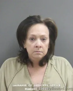 Mugshot of ANGIE RAE SCHLABACH booked in Lagrange County, Indiana on July 9, 2026