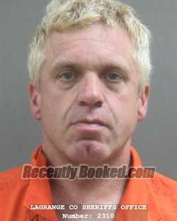 Booking photo from Lagrange County, Indiana