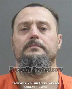 Booking photo from Lagrange County, Indiana