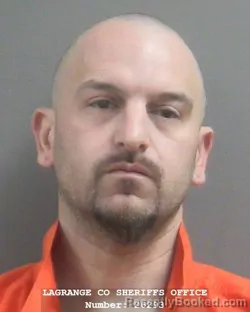 Mugshot of CHRISTOPHER JOSEPH ADORJAN booked in Lagrange County, Indiana on April 2, 2026