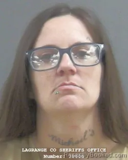 Mugshot of Shayla Raquel Schaeffer booked in Lagrange County, Indiana on October 26, 2026