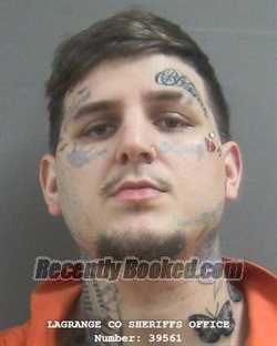 Booking photo from Lagrange County, Indiana