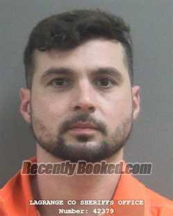 Booking photo from Lagrange County, Indiana