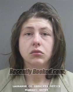 Booking photo from Lagrange County, Indiana