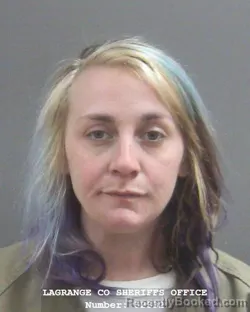 Mugshot of DANIELLE NICOLE JOHNSON booked in Lagrange County, Indiana on March 19, 2026