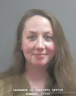 Mugshot of April Lynn Riser booked in Lagrange County, Indiana on August 24, 2026