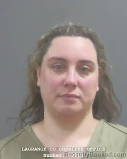 Mugshot of Cheyenne Marie Mudrack booked in Lagrange County, Indiana on August 12, 2026