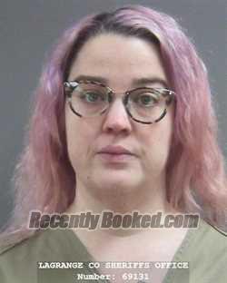 Booking photo from Lagrange County, Indiana