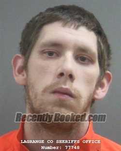 Booking photo from Lagrange County, Indiana