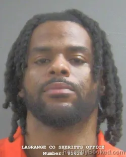 Mugshot of Trevon Lee Atkinson booked in Lagrange County, Indiana on August 26, 2026