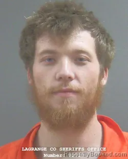 Mugshot of Ethan Lamont Ritchie booked in Lagrange County, Indiana on August 21, 2026