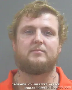Mugshot of Trey Nicholas Todd booked in Lagrange County, Indiana on October 23, 2026