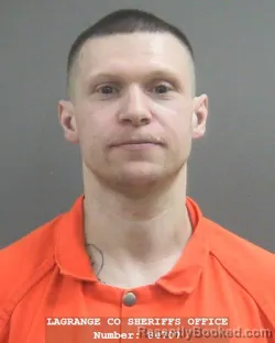 Mugshot of BRANDON MICHAEL NEUMANN booked in Lagrange County, Indiana on March 26, 2026