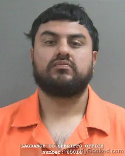 Mugshot of GERARDO REYES GARCIA booked in Lagrange County, Indiana on June 23, 2026
