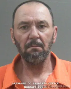 Mugshot of RONNIE J DUNKEL booked in Lagrange County, Indiana on March 23, 2026