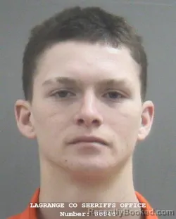 Mugshot of ISAIAH JON LAMBRIGHT booked in Lagrange County, Indiana on March 28, 2026